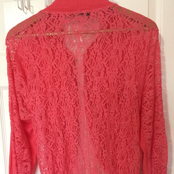 NWOT Pink Bat Wing Sleeve Open Front Shrug Bolero - Picture 3 of 7